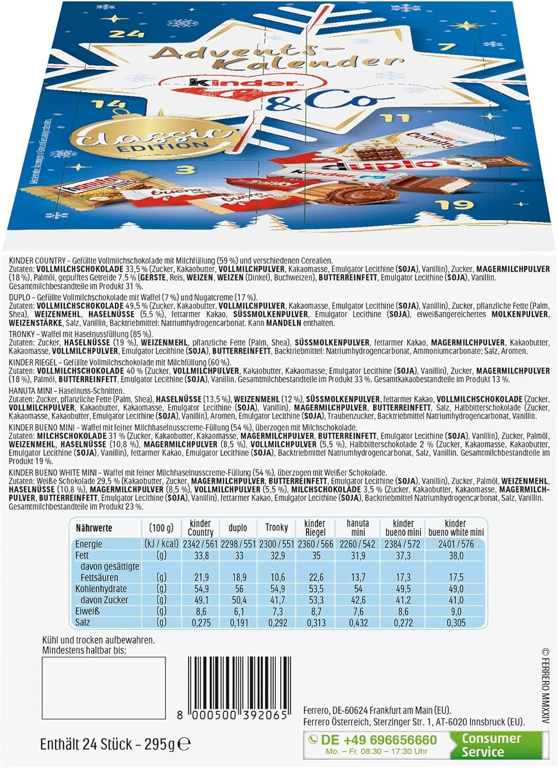 KINDER & Co. Advent Calendar 295g - Image 7